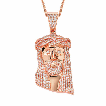 Hip Hop Vintage Fashion Cubic Zirconia Pendant Necklace for Men and Women