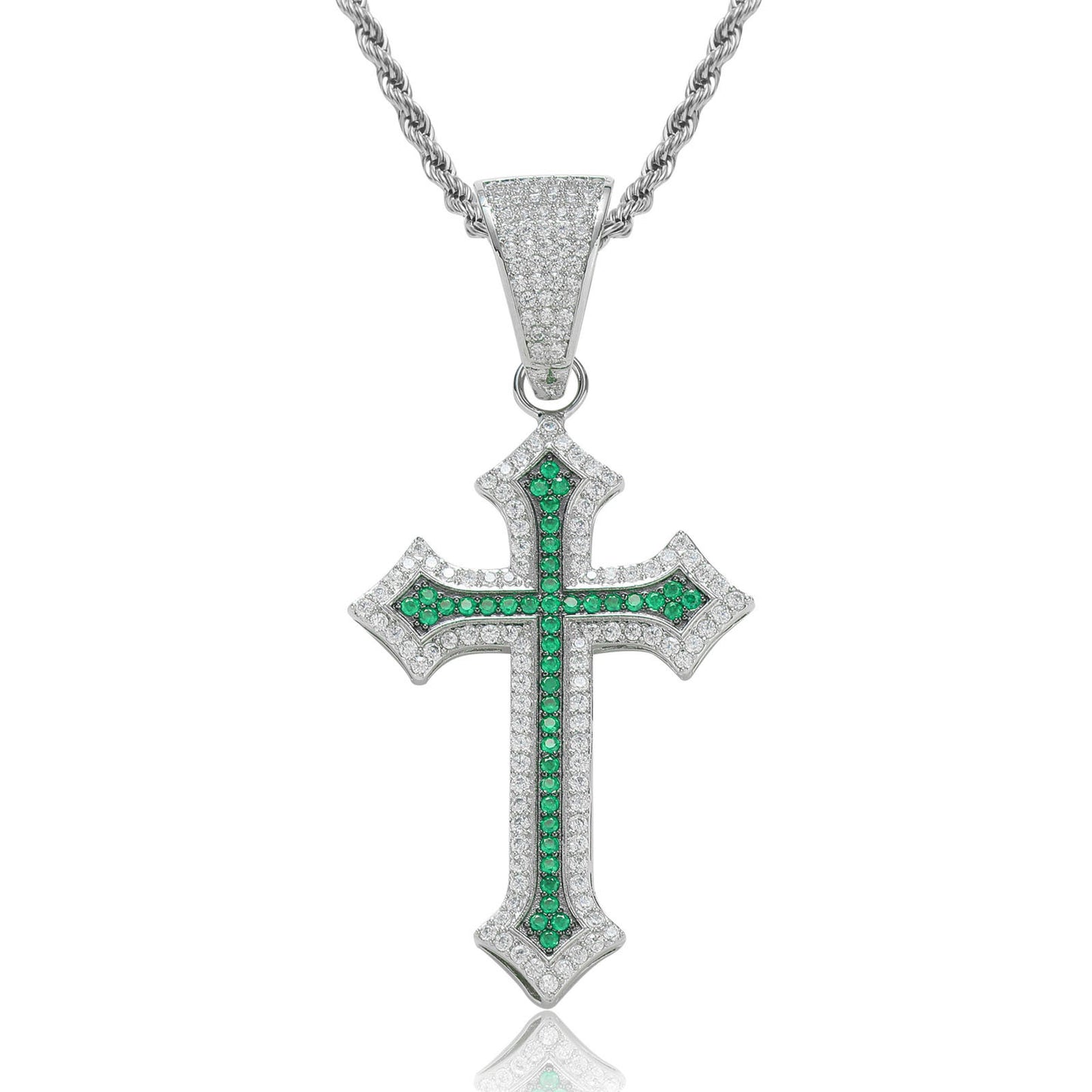 Hip Hop Fashion Cubic Zirconia Necklace for Men and Women