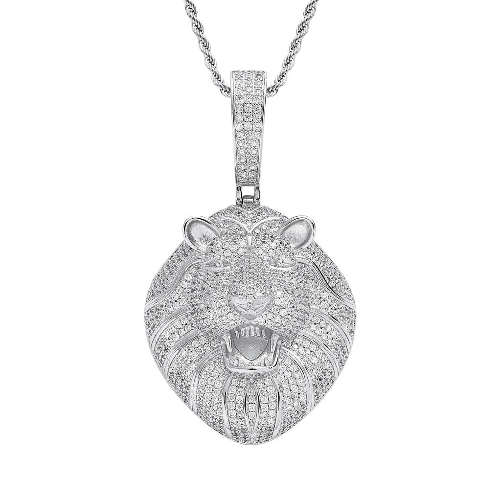 Hip Hop Fashion Cubic Zirconia Pendant Necklace for Men and Women