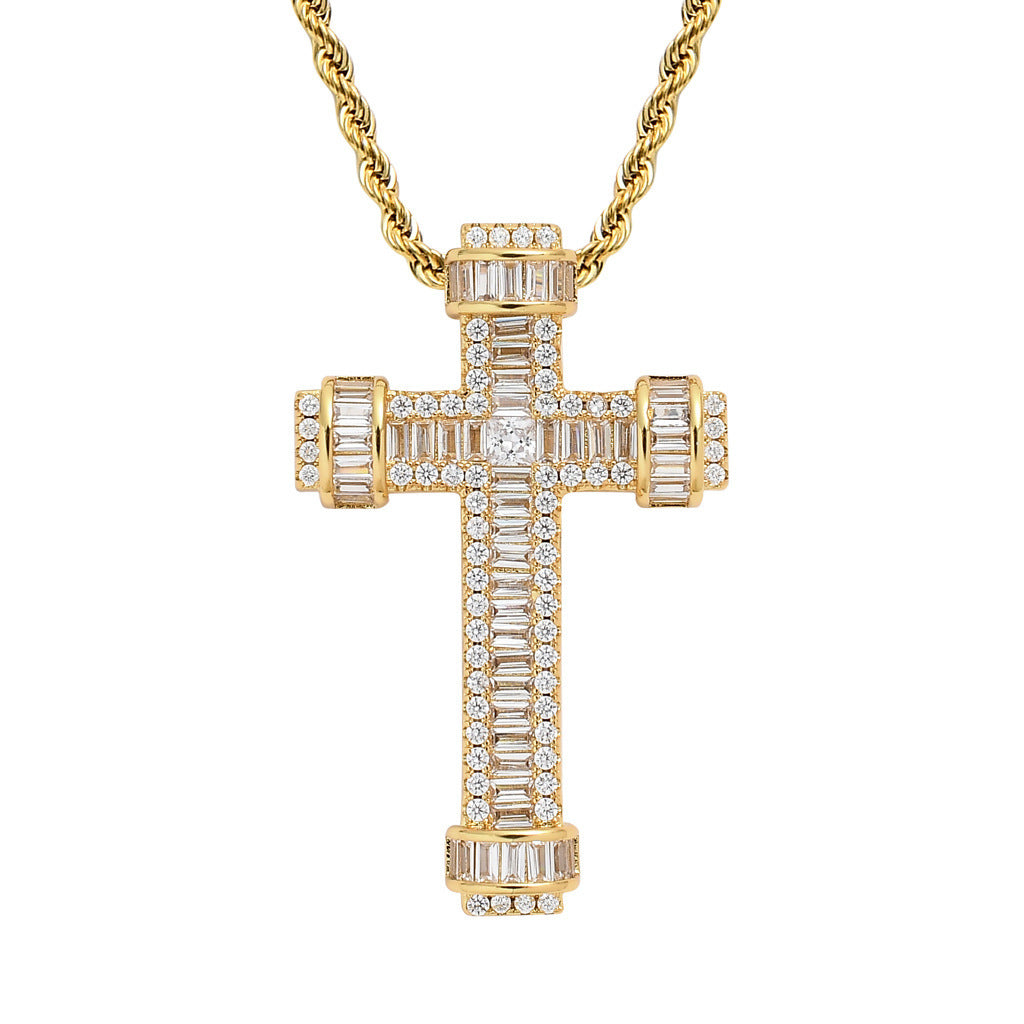 Fashion Cubic Zirconia Pendant Necklace for Men and Women