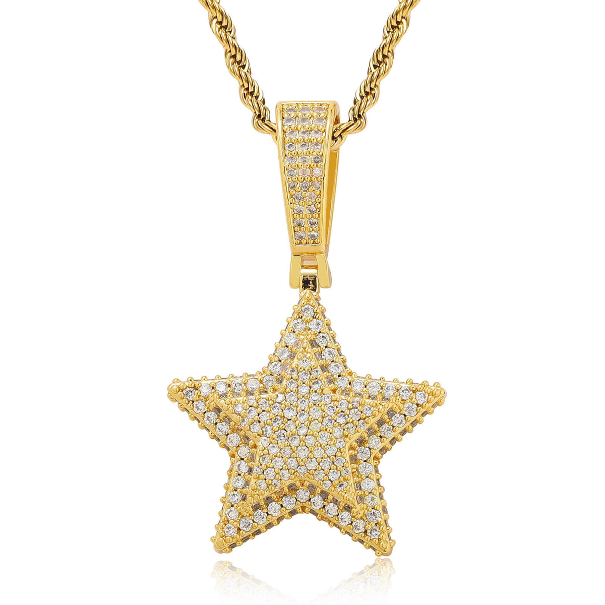 Hip Hop Star Copper Pendant Necklace for Men and Women product image
