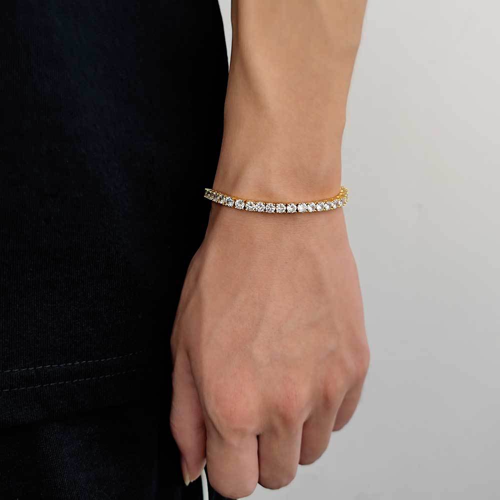 2-8 mm Round CZ Tennis Copper Bracelet - CHA003 product image