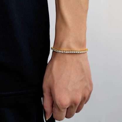 3-6 mm Round CZ Tennis Copper Bracelet - CHA003