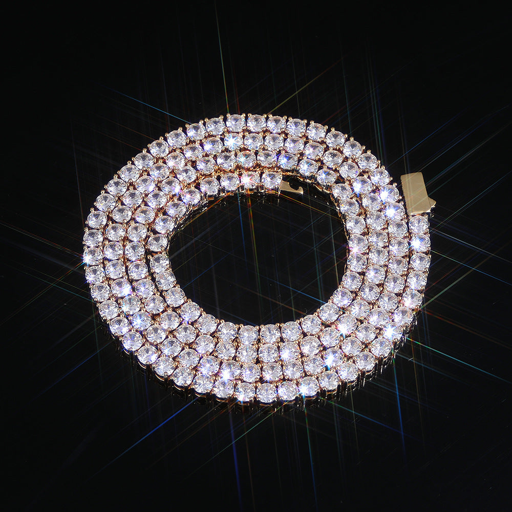 3-5 mm Round CZ Tennis Copper Necklace - CHA005 product image