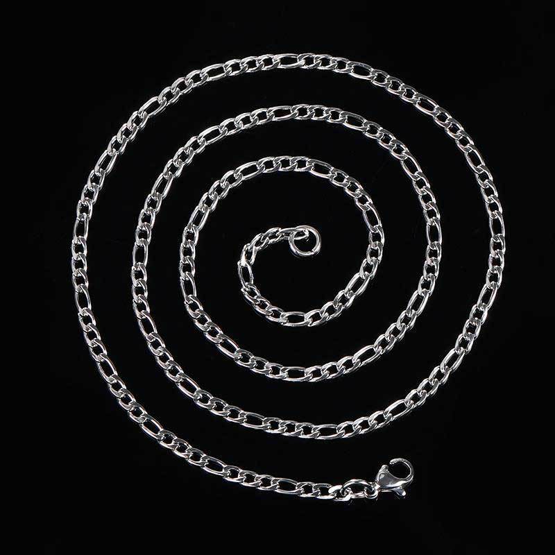 3-6 mm Figaro Link Stainless steel Necklace - CHA074 product image