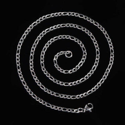 3-6 mm Figaro Link Stainless steel Necklace - CHA074