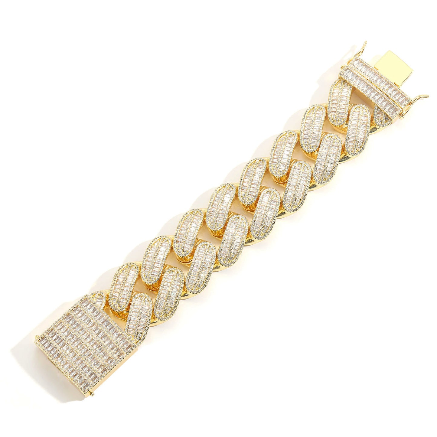 Hip Hop Cuban Link Copper Bracelet for Men