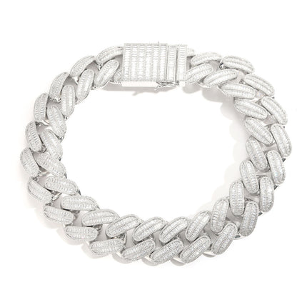 Hip Hop Punk Fashion Cubic Zirconia Necklace for Men