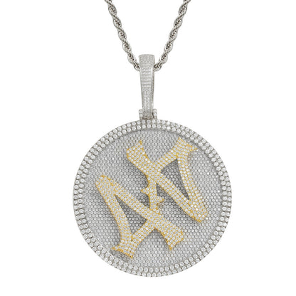 Hip Hop Fashion Cubic Zirconia Pendant Necklace for Men and Women