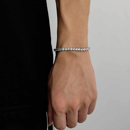 2-8 mm Round CZ Tennis Copper Bracelet - CHA003