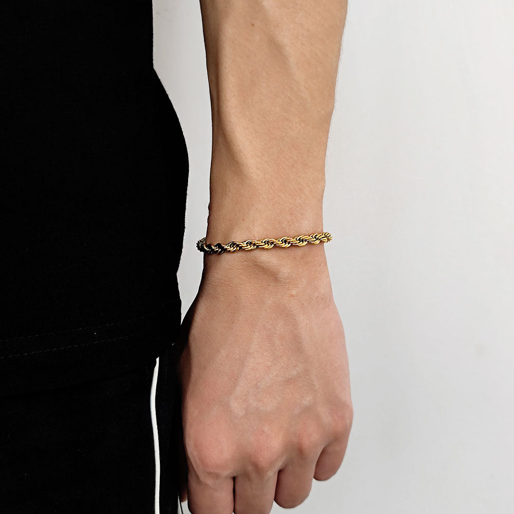 3-6 mm Twisted Rope Stainless steel Bracelet - CHA094 product image