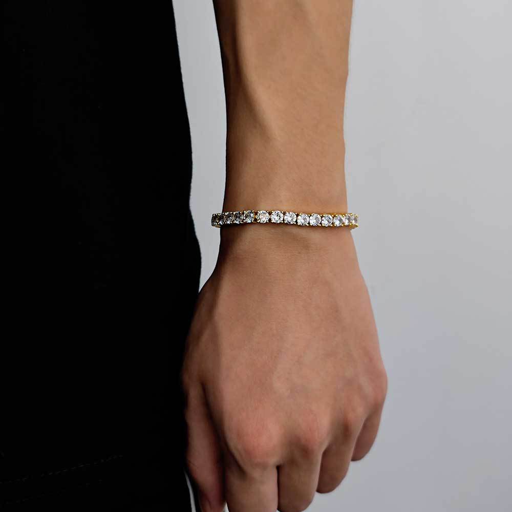 2-8 mm Round CZ Tennis Copper Bracelet - CHA003 product image