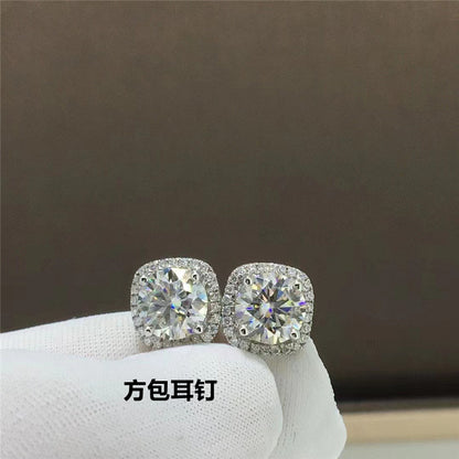 Sparkling Stud Earrings for Women - Radiant, Halo, Bow, Emerald-Cut & Triangle Minimal Earrings