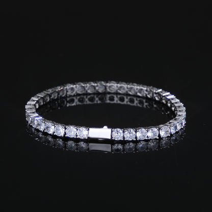 3-5 mm Round CZ Tennis Copper Bracelet - CHA005