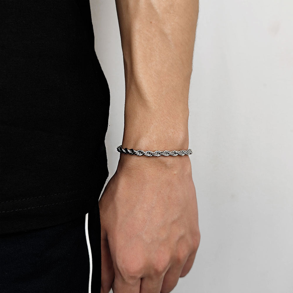 3-6 mm Twisted Rope Stainless steel Bracelet - CHA094 product image