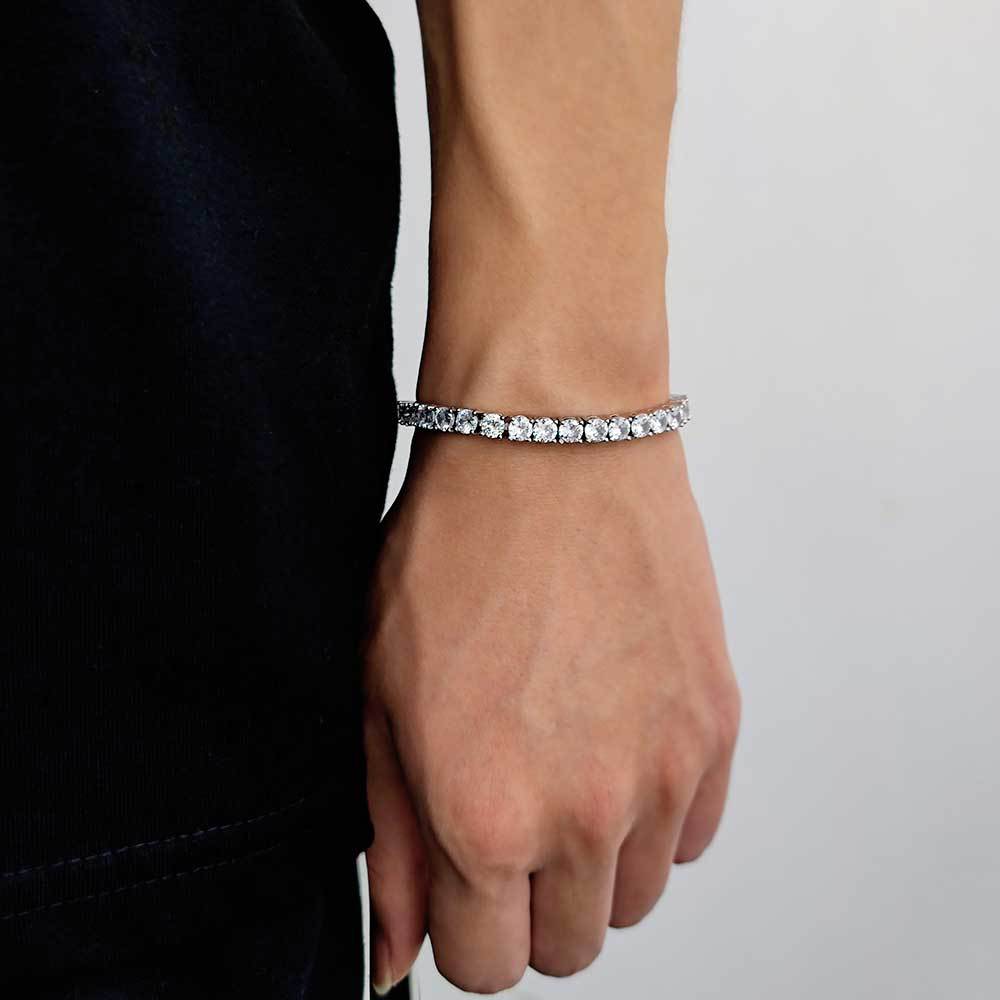 2-8 mm Round CZ Tennis Copper Bracelet - CHA003 product image