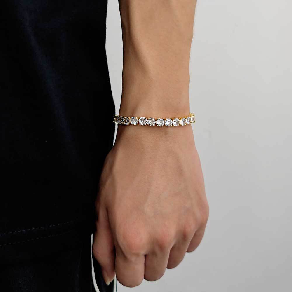 3-6 mm Round CZ Tennis Copper Bracelet - CHA003 product image