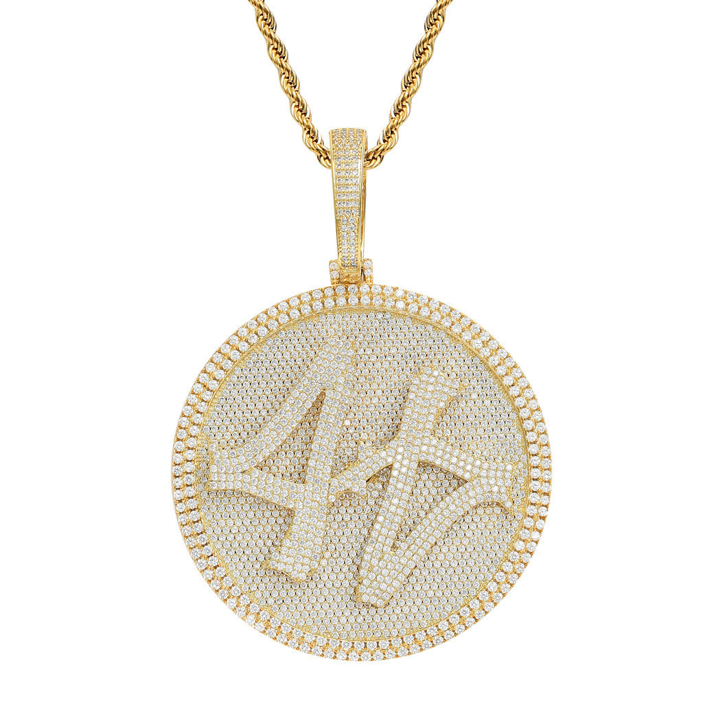 Hip Hop Fashion Cubic Zirconia Pendant Necklace for Men and Women