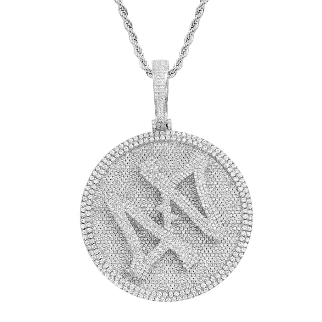 Hip Hop Fashion Cubic Zirconia Pendant Necklace for Men and Women