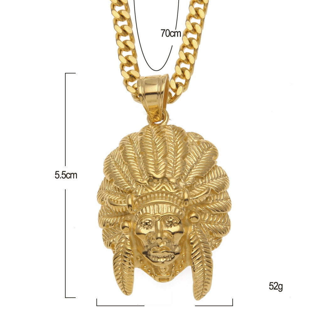 金色+5mm钢古巴链