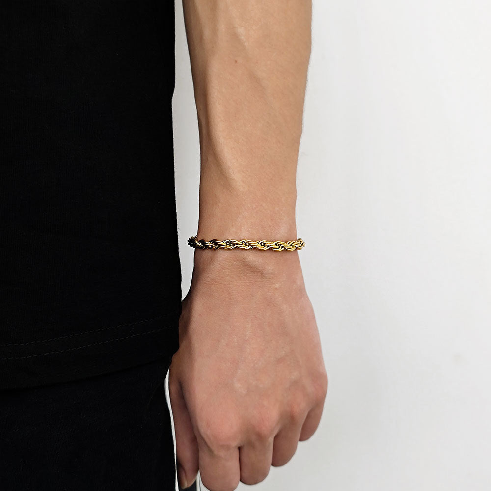 3-6 mm Twisted Rope Stainless steel Bracelet - CHA094 product image