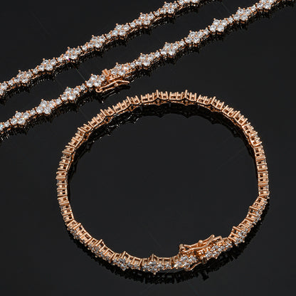 6.5 mm Cluster CZ Tennis Copper Necklace or Bracelet - CHA203