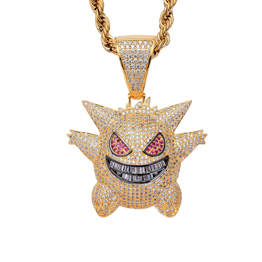 Hip Hop Fashion Copper Pendant Necklace for Men and Women