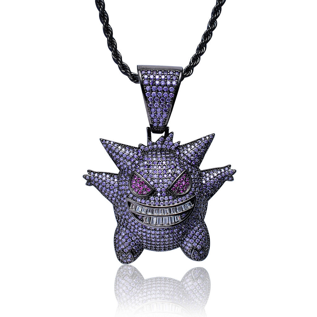 Hip Hop Fashion Copper Pendant Necklace for Men and Women