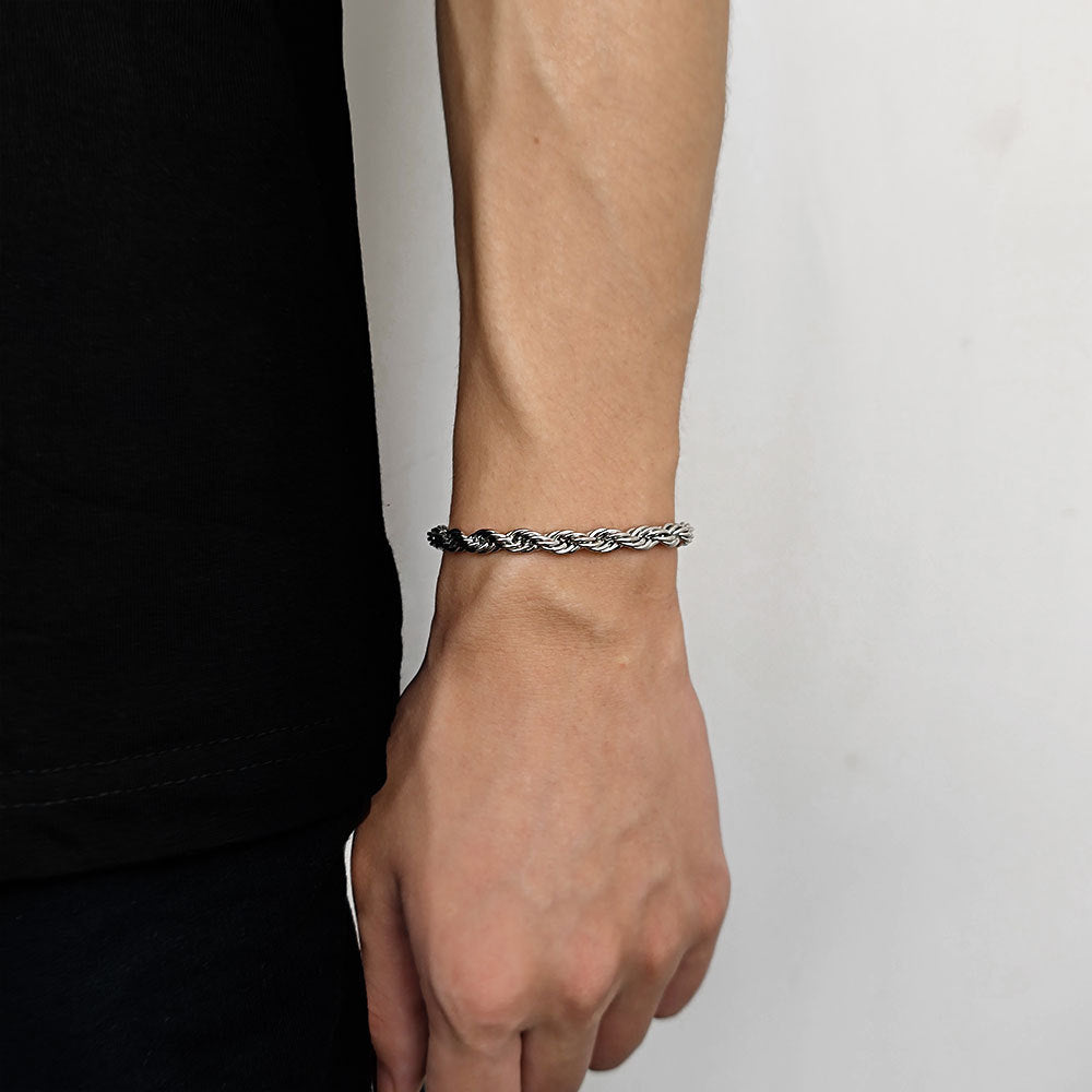 3-6 mm Twisted Rope Stainless steel Bracelet - CHA094 product image