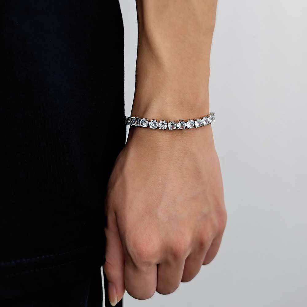 3-6 mm Round CZ Tennis Copper Bracelet - CHA003 product image
