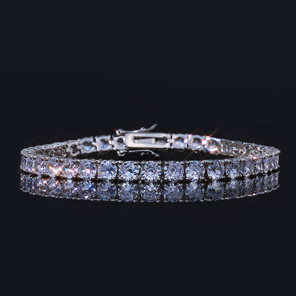 2-8 mm Round CZ Tennis Copper Bracelet - CHA003