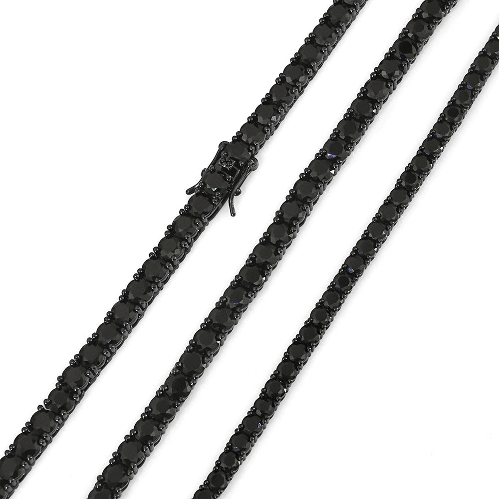 5-8 mm Round CZ Tennis Copper Necklace or Bracelet - CHA003 product image