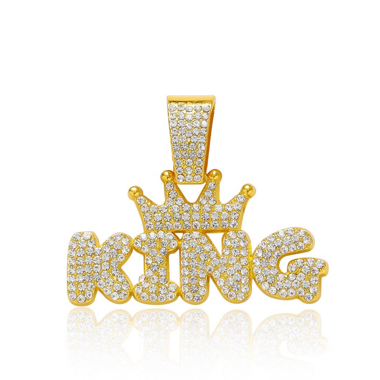 Hip Hop Heart Tennis Chain Alloy Bracelet for Men and Women