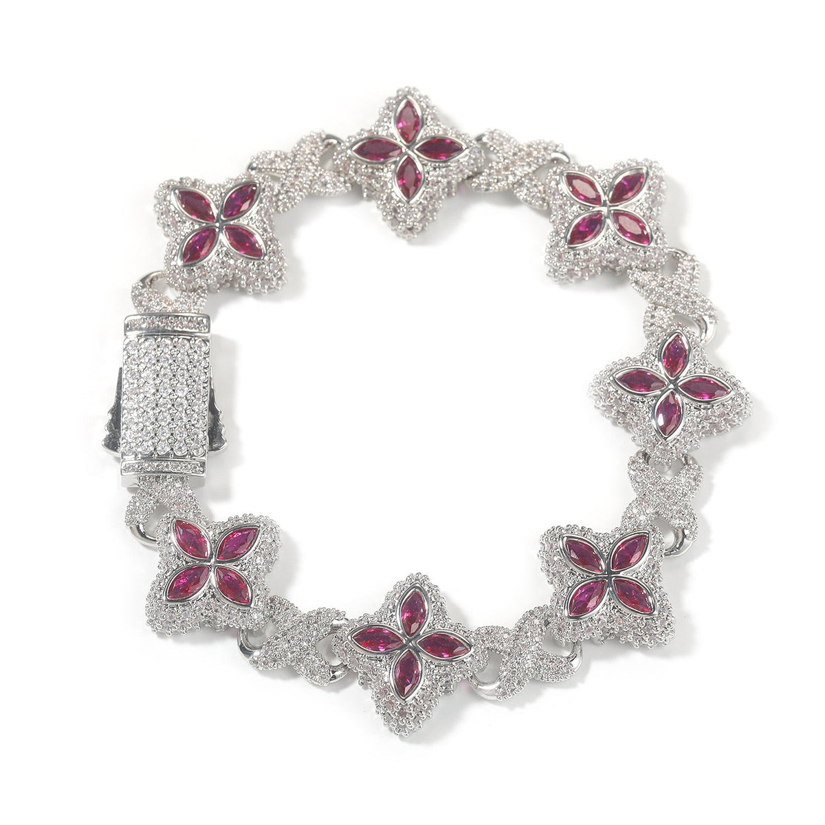 Unisex Four Leaf Clover Cubic Zirconia Bracelet /Necklace product image