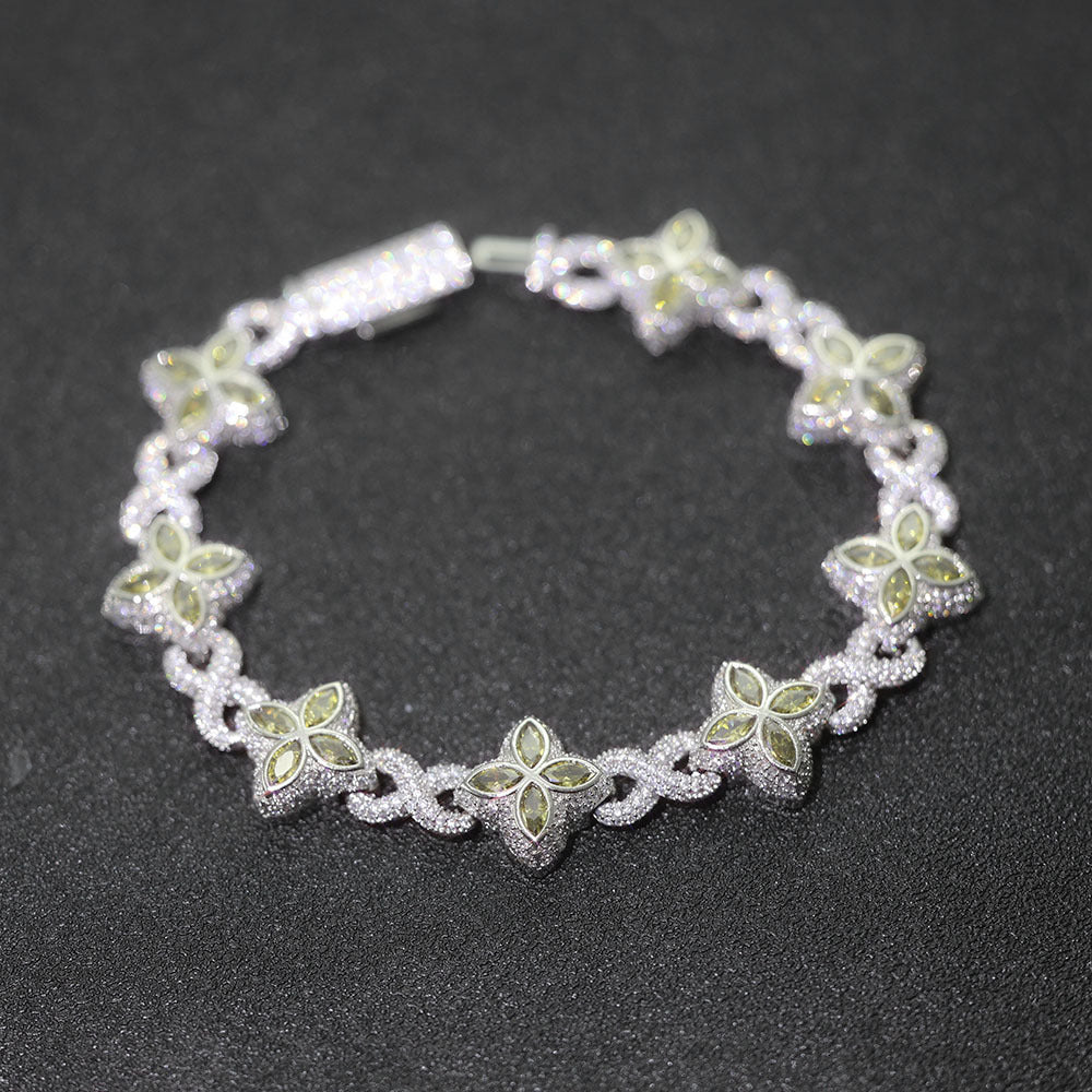 Clover and Infinity CZ Link Copper Necklace or Bracelet - CHA295 product image