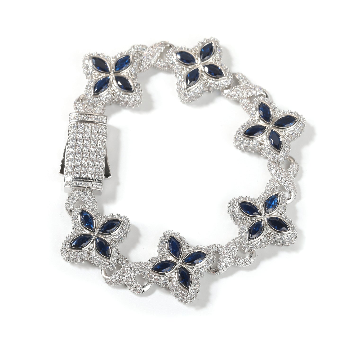 Unisex Four Leaf Clover Cubic Zirconia Bracelet /Necklace product image