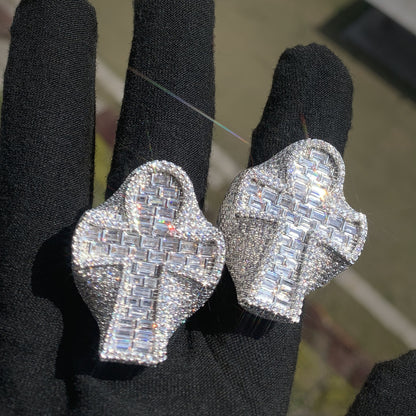 Iced Out Cross Ring