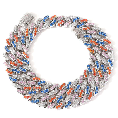 Hip Hop Cuban Link Cubic Zirconia Bracelet for Men