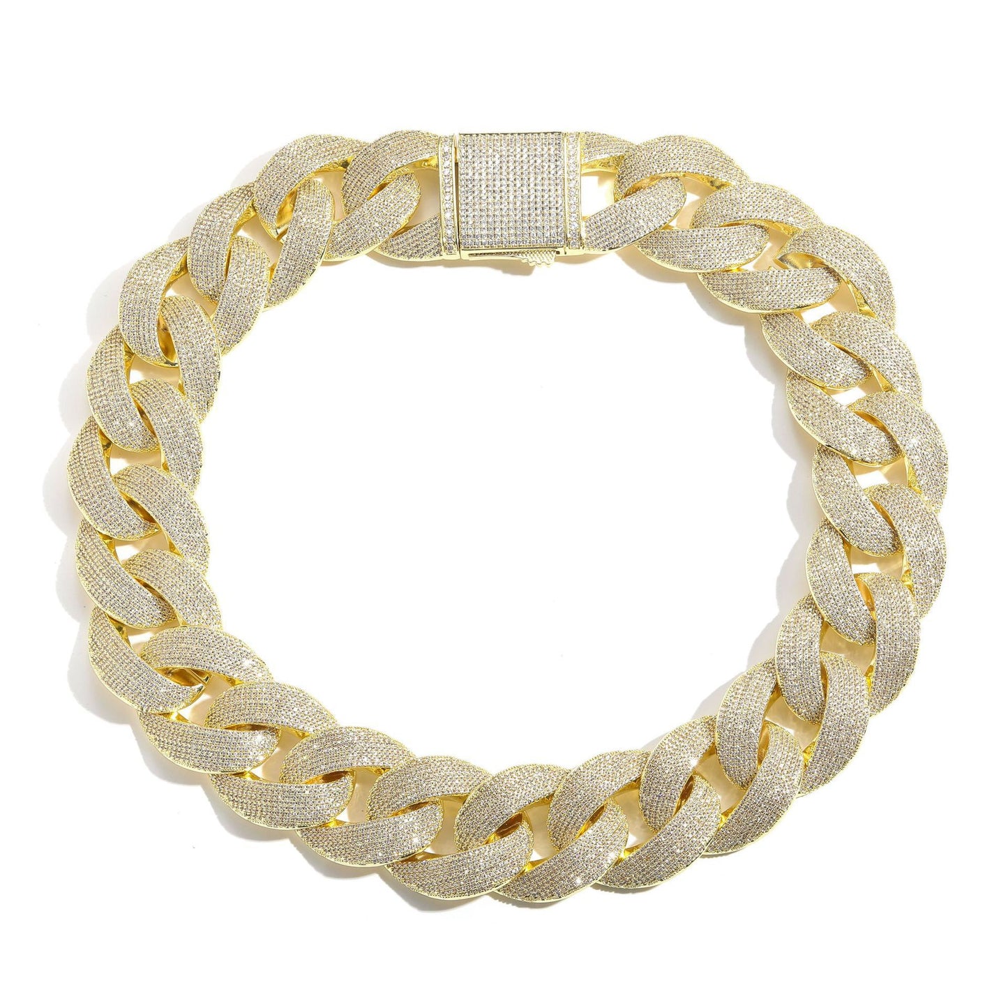 Hip Hop Tennis Chain Cubic Zirconia Necklace for Men and Women