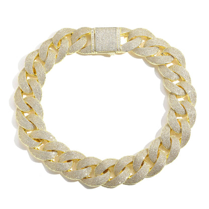 Hip Hop Tennis Chain Cubic Zirconia Necklace for Men and Women