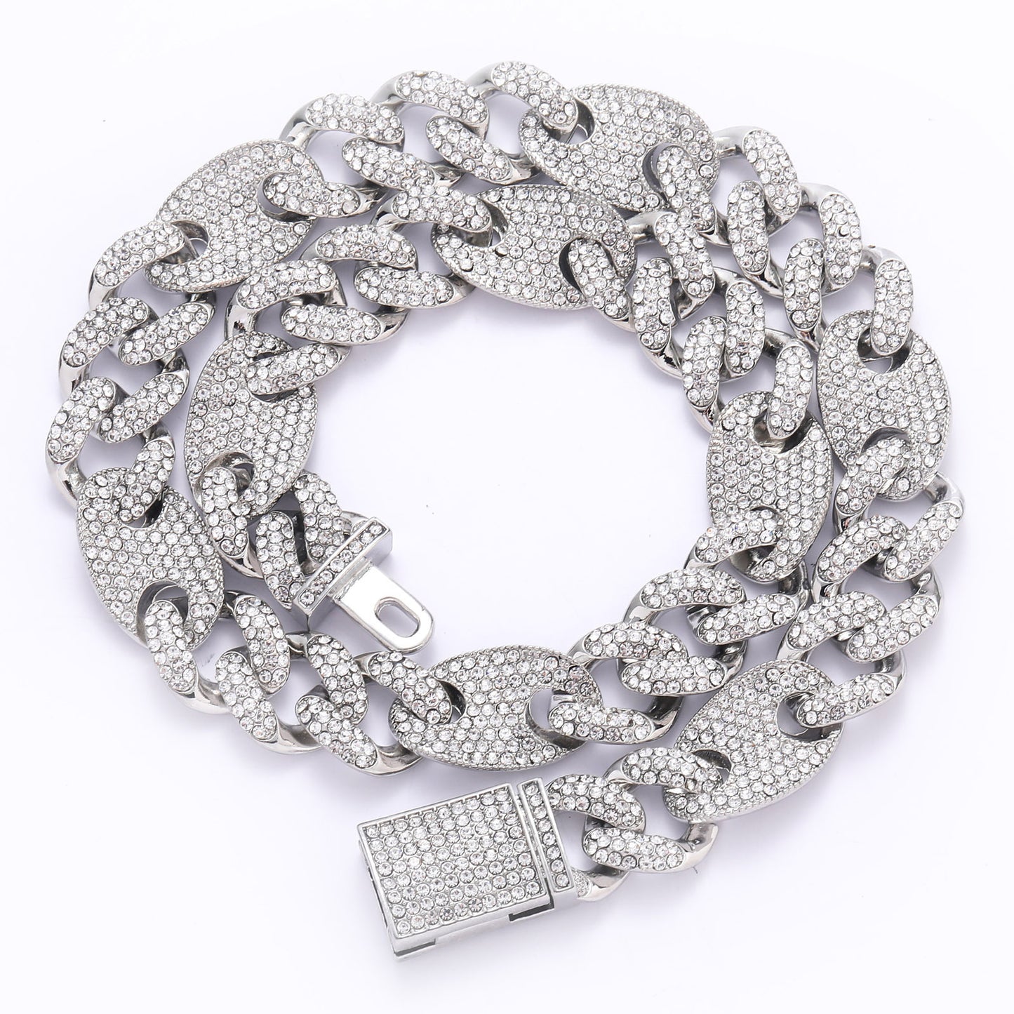 Hip Hop Cuban Link Alloy Necklace for Men