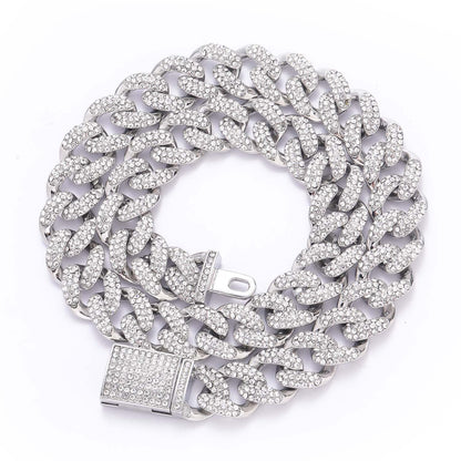 Hip Hop Cuban Link Alloy Necklace for Men