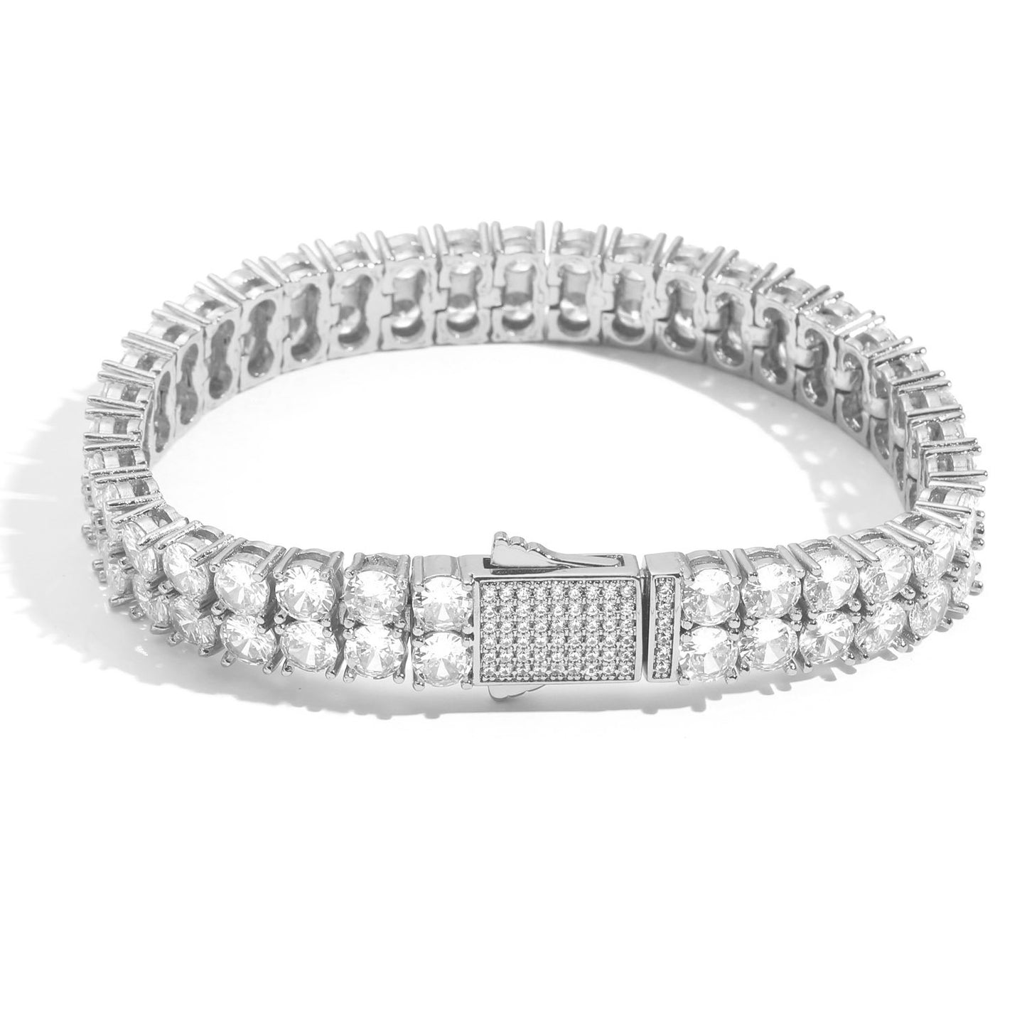Hip Hop Tennis Chain Cubic Zirconia Bracelet for Men