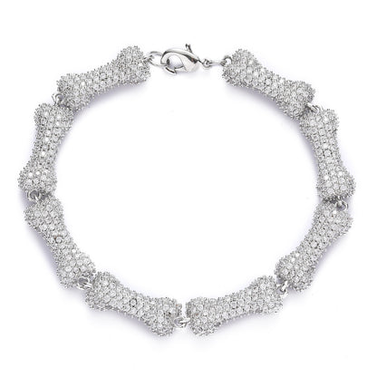 Hip Hop Fashion Cubic Zirconia Bracelet for Men and Women