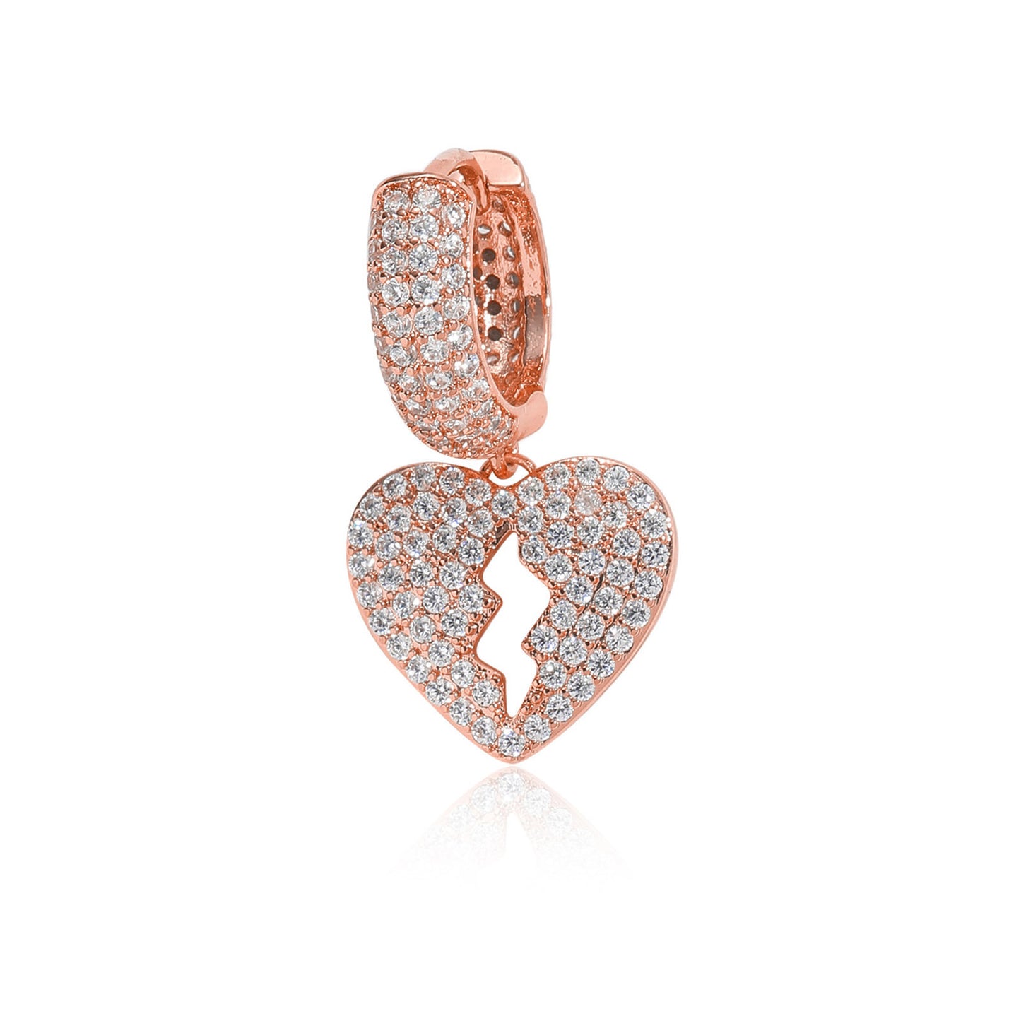 Hip Hop Square Copper Earrings for Men