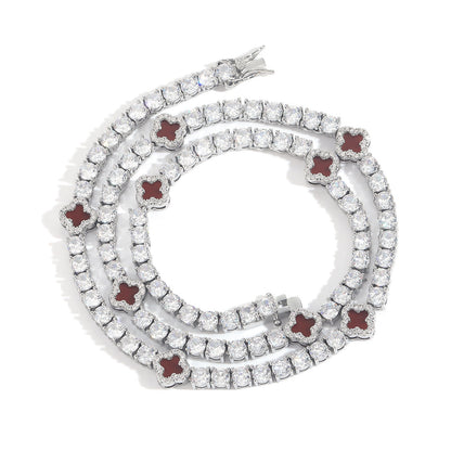 Cuban Link Bubble Cubic Zirconia Necklace for Men
