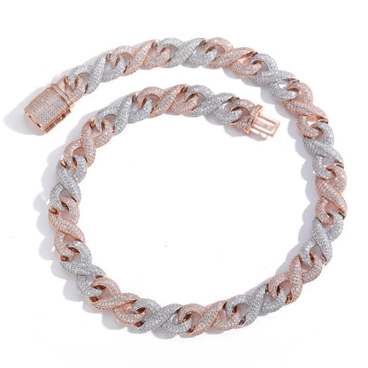Hip Hop Cuban Link Copper Necklace for Men