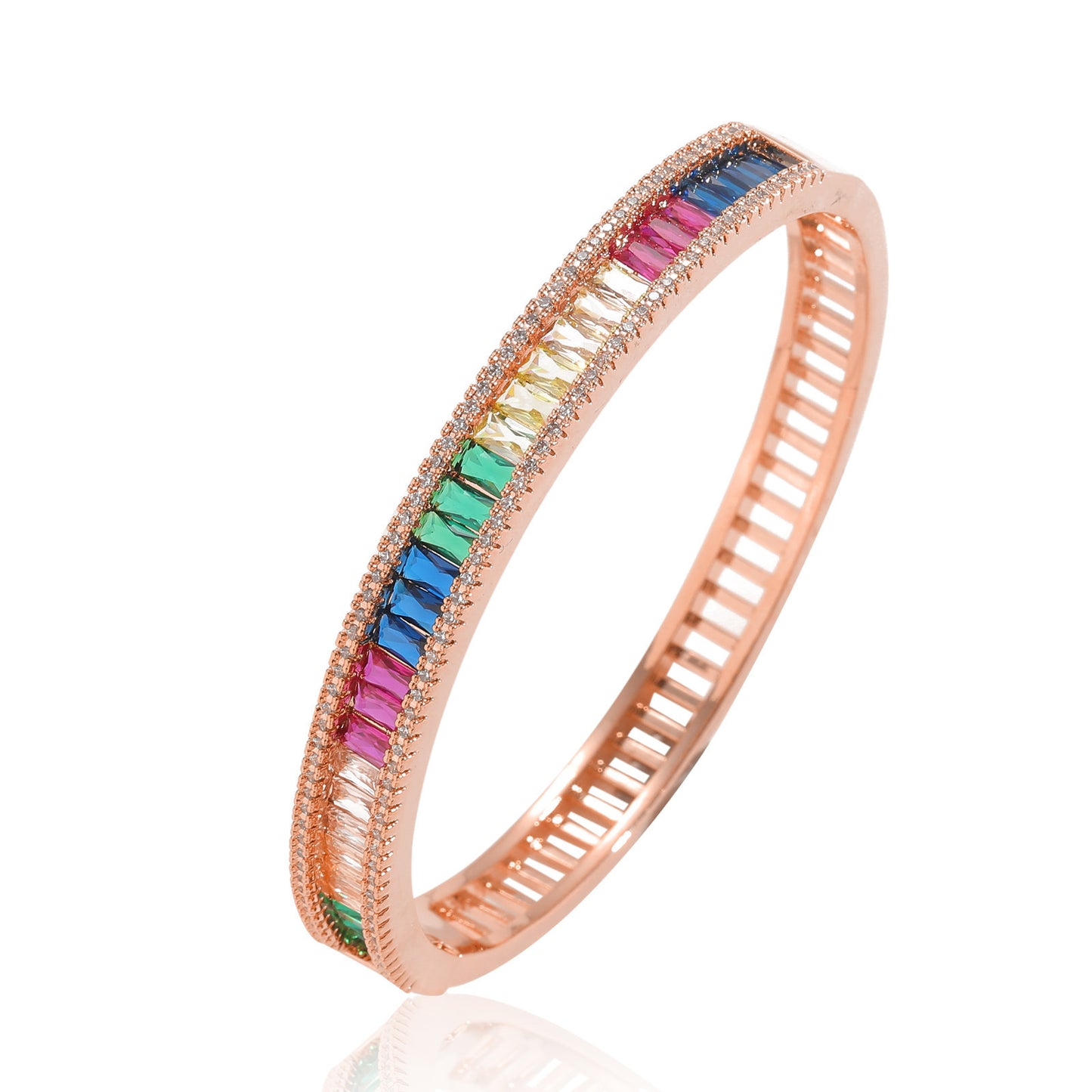 Hip Hop Light Luxury Fashion Cubic Zirconia Bracelet for Men and Women