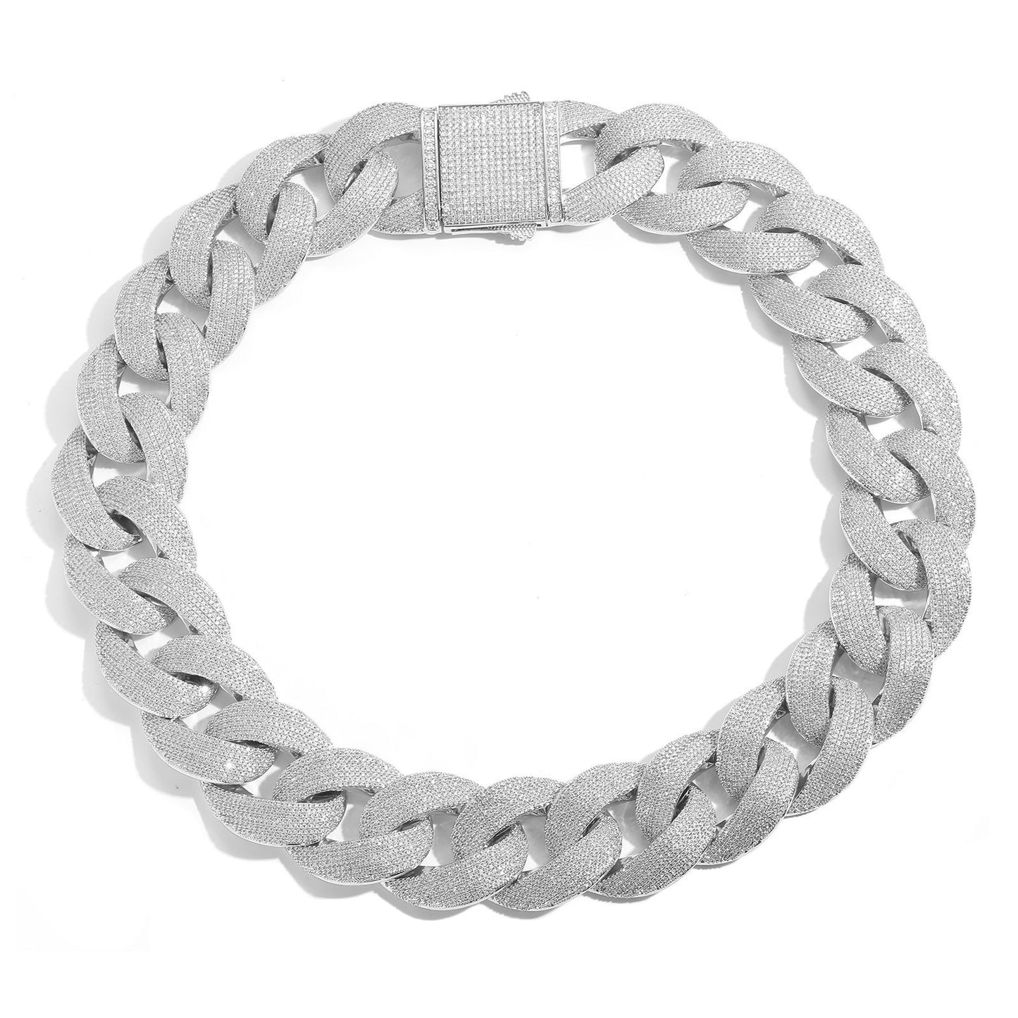 Hip Hop Tennis Chain Cubic Zirconia Necklace for Men and Women
