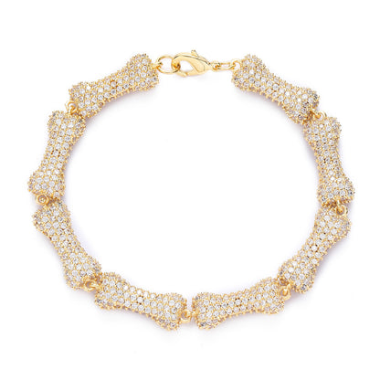 Hip Hop Fashion Cubic Zirconia Bracelet for Men and Women
